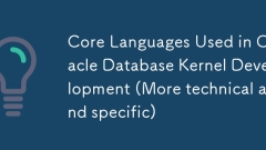 Oracle數據庫內核開發(fā)中使用的核心語言(更多技術和特定)