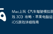 Mac上玩《汽车驾驶模拟器游戏 3D》攻略，苹果电脑运行iOS游戏详细指南
