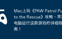 Mac上玩《PAW Patrol Pups to the Rescue》攻略，苹果电脑运行这款游戏的详细指南！