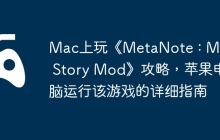 Mac上玩《MetaNote : Music Story Mod》攻略，苹果电脑运行该游戏的详细指南