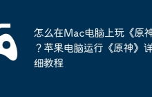 怎么在Mac电脑上玩《原神》？苹果电脑运行《原神》详细教程