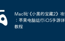 Mac玩‎《小黑的宝藏2》攻略：苹果电脑运行iOS手游详细教程