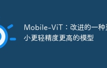 Mobile-ViT：改进的一种更小更轻精度更高的模型