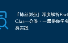 『抽丝剥茧』深度解析PaddleClas—分类，一篇带你学会分类实践