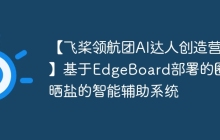 【飞桨领航团AI达人创造营】基于EdgeBoard部署的圈围晒盐的智能辅助系统