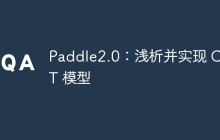 Paddle2.0：浅析并实现 CoaT 模型