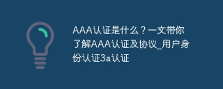 AAA认证是什么？一文带你了解AAA认证及协议_用户身份认证3a认证