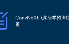 ConvNeXt飞桨版本预训练权重