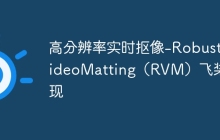 高分辨率实时抠像-RobustVideoMatting（RVM）飞桨复现