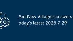 Amt New Village Antworten heute von heute neuer 2025.7.29