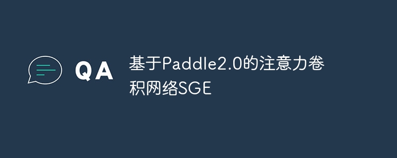 基于paddle2.0的注意力卷积网络sge - php中文网