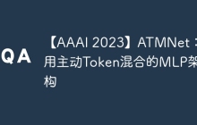 【AAAI 2023】ATMNet：使用主动Token混合的MLP架构