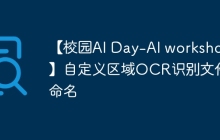 【校园AI Day-AI workshop】自定义区域OCR识别文件重命名