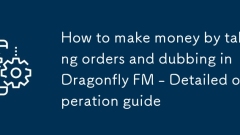 Cara Menjana Wang Dengan Mengambil Pesanan Dan Dubbing Di Dragonfly FM - Panduan Operasi Terperinci