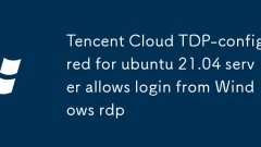 Tencent Cloud TDP-configured for ubuntu 21.04 server allows login from Windows rdp