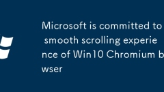 Microsoft is committed to smooth scrolling experience of Win10 Chromium browser