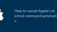How to cancel Apple's shortcut command automation