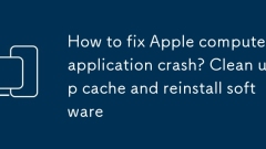 Bagaimana untuk memperbaiki kemalangan aplikasi komputer Apple? Bersihkan cache dan pasang semula perisian