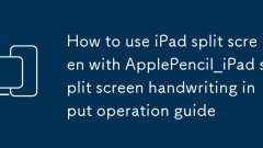 Cara Menggunakan Skrin Split iPad Dengan Panduan Operasi Input Tulisan Skrin ApplePencil_ipad Split