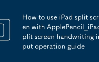 Comment utiliser l'écran Split iPad avec le guide de l'opération d'entrée de l'écran à écran fractionné Applepcil_IPAD