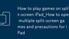Cara Main Permainan di Split Screen IPad_How untuk membuka pelbagai permainan split-skrin dan langkah berjaga-jaga untuk iPad