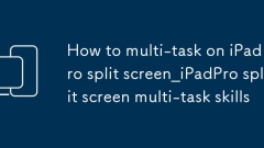 Cara Multi-Task di iPad Pro Split Screen_IPADPRO Split Screen Multi-Task Skill