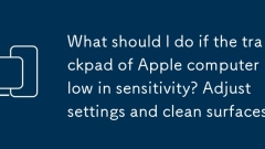 Apa yang perlu saya lakukan jika trackpad komputer Apple rendah kepekaan? Laraskan tetapan dan permukaan bersih