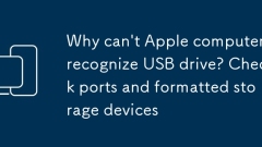 Mengapa Apple Computer tidak dapat mengenali pemacu USB? Semak Port dan Peranti Penyimpanan Format