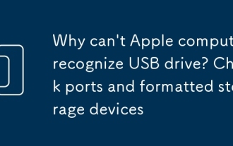 Why can't Apple computer recognize USB drive? Check ports and formatted storage devices