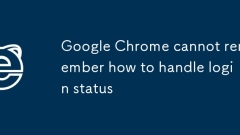 Google Chrome cannot remember how to handle login status