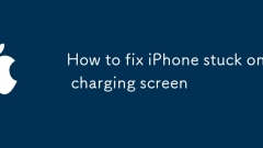 How to fix iPhone stuck on charging screen