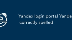 Yandex login portal Yandex correctly spelled