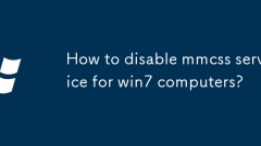 How to disable mmcss service for win7 computers?