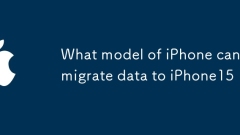 Model iPhone apa yang boleh memindahkan data ke iPhone15