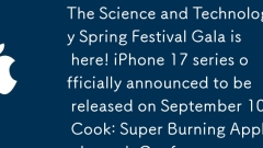 Le gala Science and Technology Spring Festival est là! La série iPhone 17 a officiellement annoncé sa sortie le 10 septembre Cook: Super Burning Apple Launch Conference
