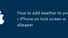 How to add weather to your iPhone on lock screen wallpaper