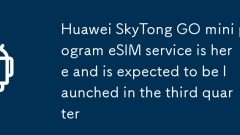 Huawei SkyTong GO mini program eSIM service is here and is expected to be launched in the third quarter
