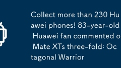 Collect more than 230 Huawei phones! 83-year-old Huawei fan commented on Mate XTs three-fold: Octagonal Warrior