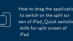 So ziehen Sie die Anwendung, um den geteilten Bildschirm von iPad_quick -Switching -F?higkeiten für den Split -Bildschirm des iPad einzuschalten