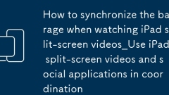 So synchronisieren Sie das Sperrfeuer beim Anschauen von iPad-Split-Screen-Videos_use iPad Split-Screen-Videos und sozialen Anwendungen in der Koordination