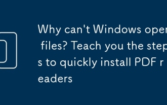 为什么Windows无法打开PDF文件?教你快速安装PDF阅读器的步骤