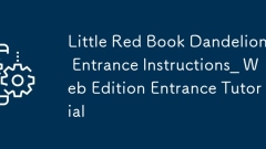 Little Red Book Dandelion Entrance Arahan_Little Red Book Dandelion Web Edisi Tutorial Masuk