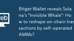 Bitget Wallet révèle la 'baleine invisible' de Solana: comment remodeler les transactions sur la cha?ne par AMMS auto-opéré?