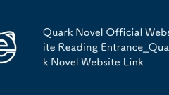 Quark Novel Official Website Reading Entrance_Quark Novel Website Link