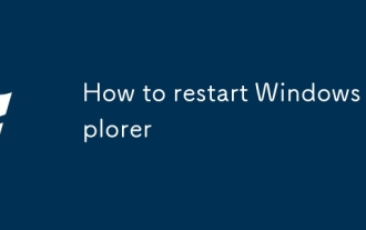 How to restart Windows Explorer