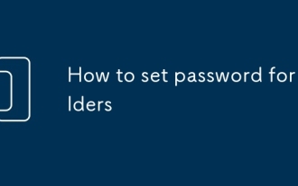 How to set password for folders
