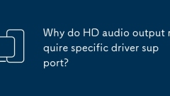 Pourquoi la sortie audio HD nécessite-t-elle une prise en charge spécifique du pilote?