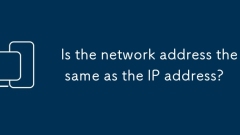 Adakah alamat rangkaian sama dengan alamat IP?