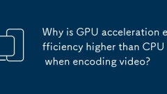 Mengapa kecekapan pecutan GPU lebih tinggi daripada CPU semasa pengekodan video?