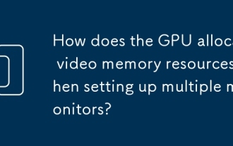 Wie trifft die GPU -Ressourcen für Videospeicher beim Einrichten mehrerer Monitore zu?